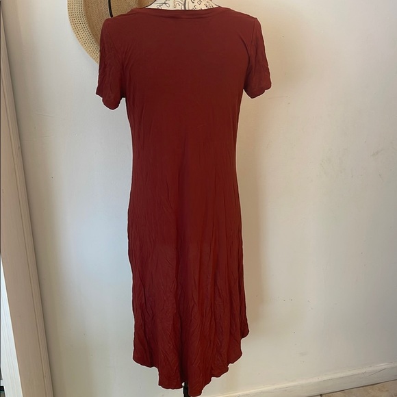 Forever 21 Red Asymmetrical Tunic - Picture 4 of 5